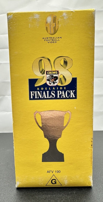 Adelaide Crows 1998 Finals Pack 3 VHS Box Set In Good Condition - 8613