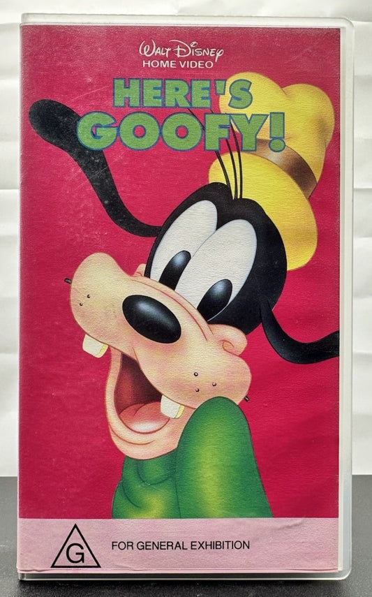 Walt Disney ~ Here's Goofy! ~ VHS In Good Condition - 8692