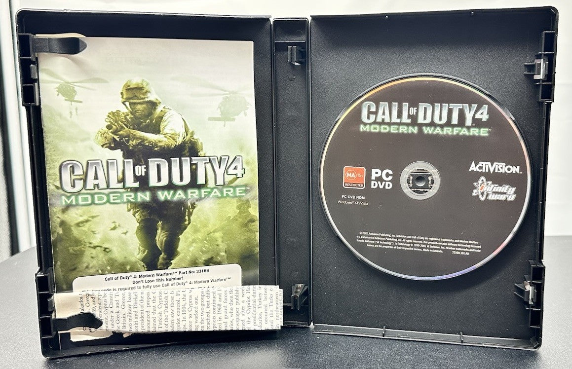 Call Of Duty 4: Modern Warfare - Retro PC Game - In Good Condition 8573