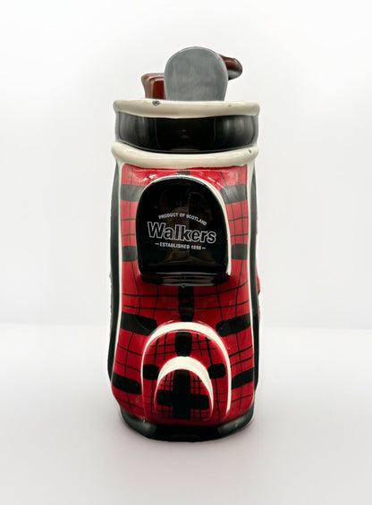 Golf Club Bag Cookie Jar Ceramic Walkers Scotland Vintage Novelty In GC 8616