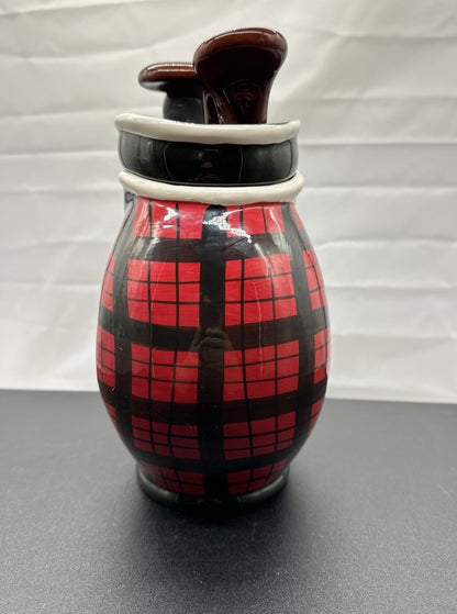Golf Club Bag Cookie Jar Ceramic Walkers Scotland Vintage Novelty In GC 8616