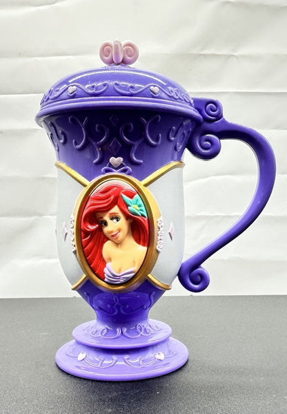 Little Mermaid Princess Ariel Plastic Cup with Flip Lid Pink Disney On Ice MugOp