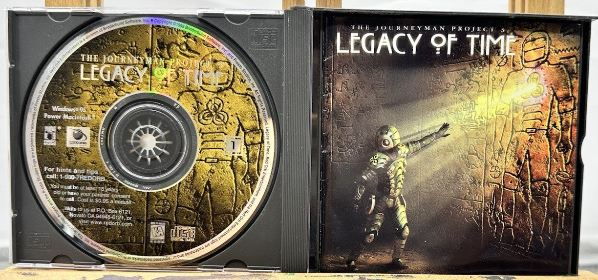 The Journeyman Project 3: Legacy of Time PC 1998 4 Discs In Good Condition 8668