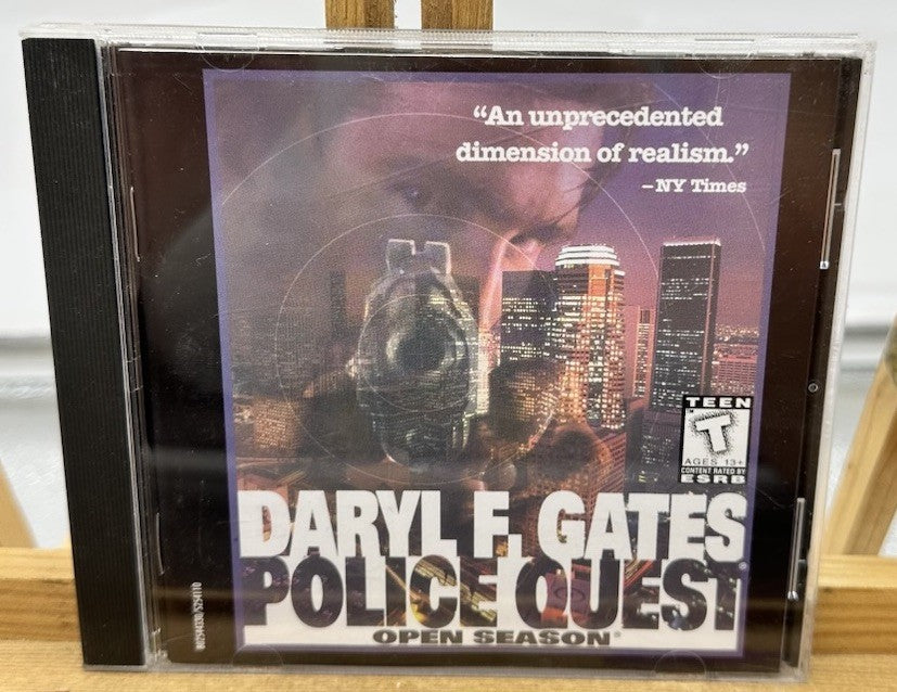 Daryl F. Gates Police Quest Open Season PC Game Sierra 1996 In Good Cond 8670