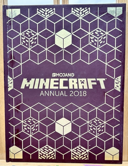 MINECRAFT: Annual 2018 by Mojang - Hardcover Book In Good Condition 8450