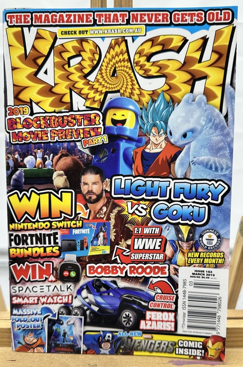 Krash Magazine March 2019 Issue 182 In Good Condition