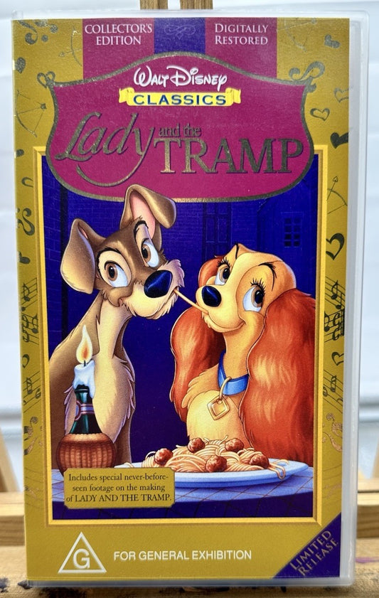 Lady and the Tramp VHS Collectors Edition ~ VHS In Good Condition - 8730