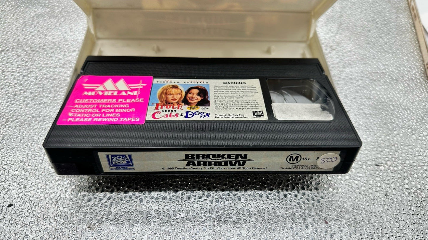 Brocken Arrow VHS Tape, Vintage M15+ EX-Rental 8947