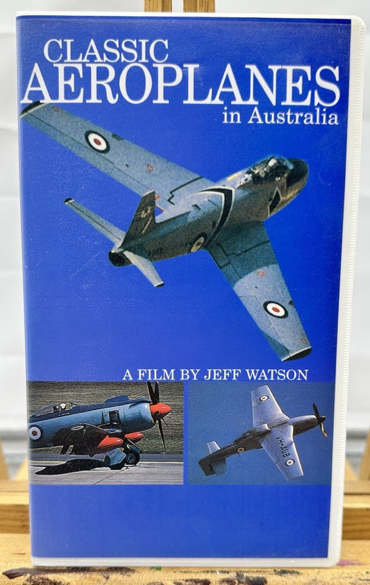 Classic Aeroplanes In Australia VHS Tape, Jeff Watson , Vintage 8954