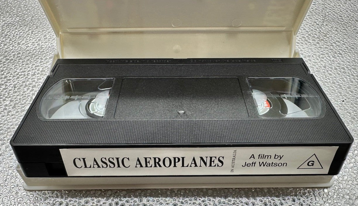 Classic Aeroplanes In Australia VHS Tape, Jeff Watson , Vintage 8954