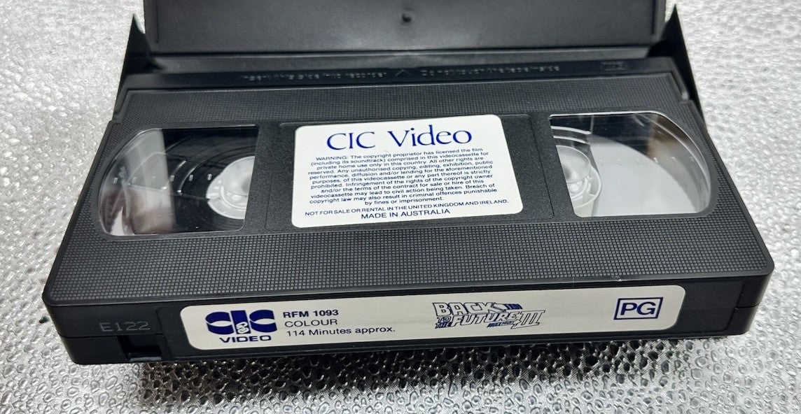 Back To The Future Part III - VHS Video Cassette Tape - CIC Video 8899