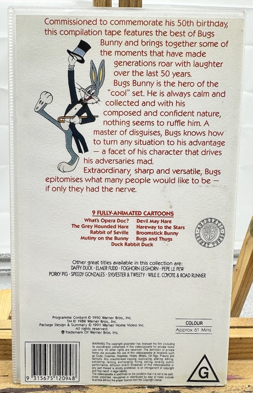 Bugs Bunny : Classic Looney Tunes Cartoons VHS Tape In Good Condition 8785