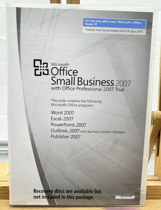 Microsoft Office Small Business 2007 with Key - In Good Condition 8743