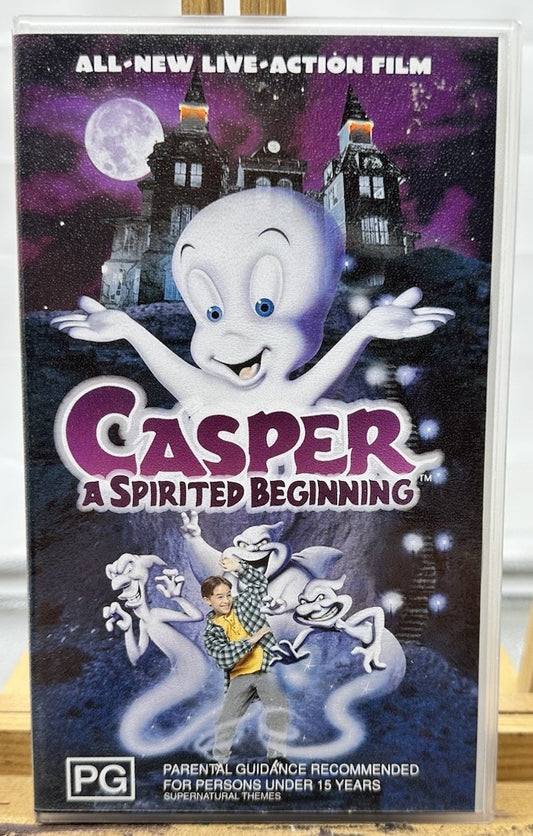 Casper A Spirited Beginning ~ VHS In Good Condition - 8732