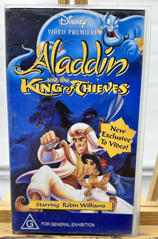 Aladdin And The King Of Thieves - Walt Disney - VHS Video Tape - In GC - 8627