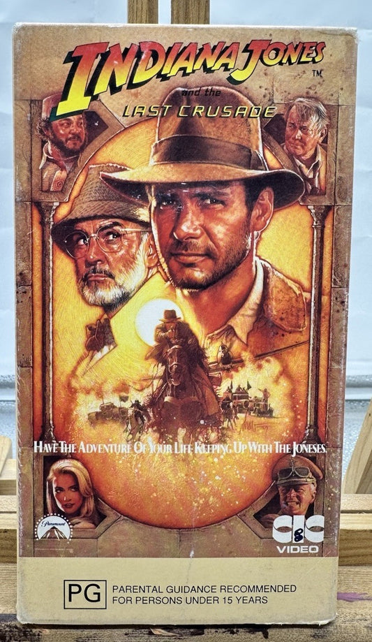 Indiana Jones And The Last Crusade ~ VHS In Good Condition - 8729