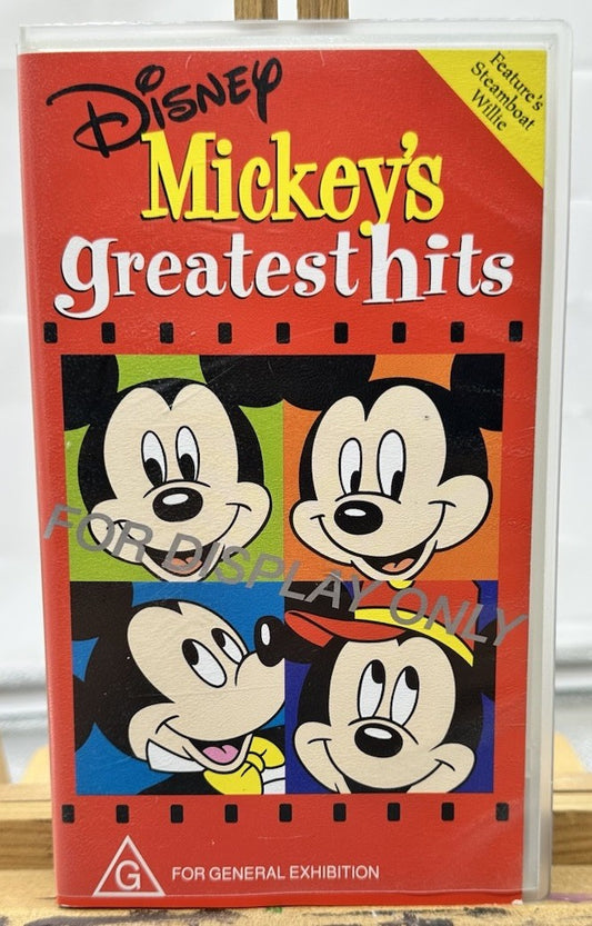 Disney Mickey's Greatest Hits : Promotion Copy ~ VHS In Good Condition - 8629