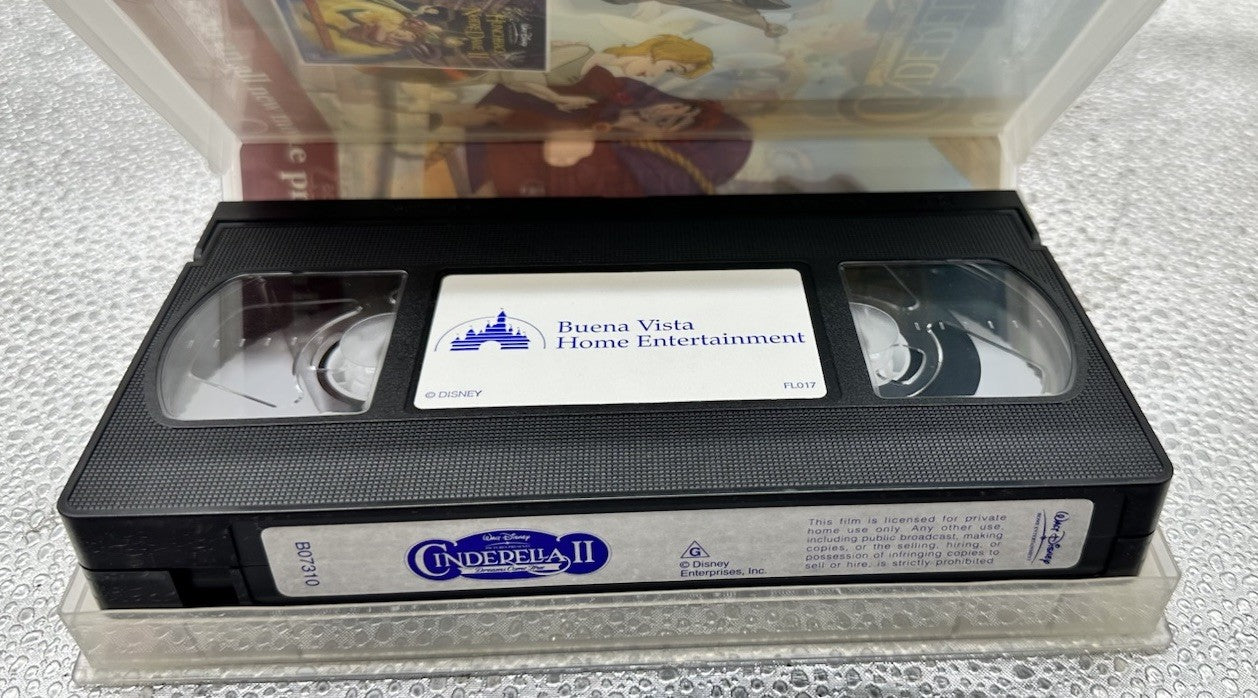Cinderella 2 Dreams Come True : Walt Disney ~ VHS In Good Condition - 8628