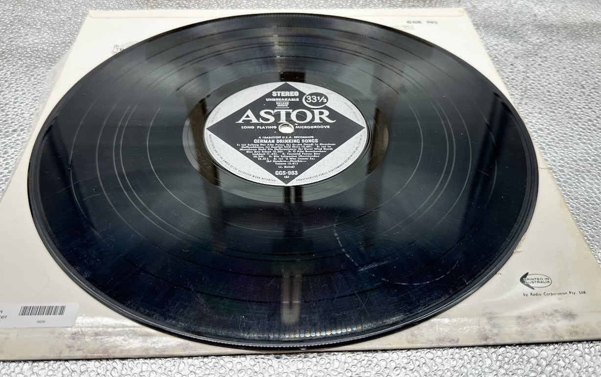 German Drinking Songs - Recorded Live In Munich Record In Good Condition 6629