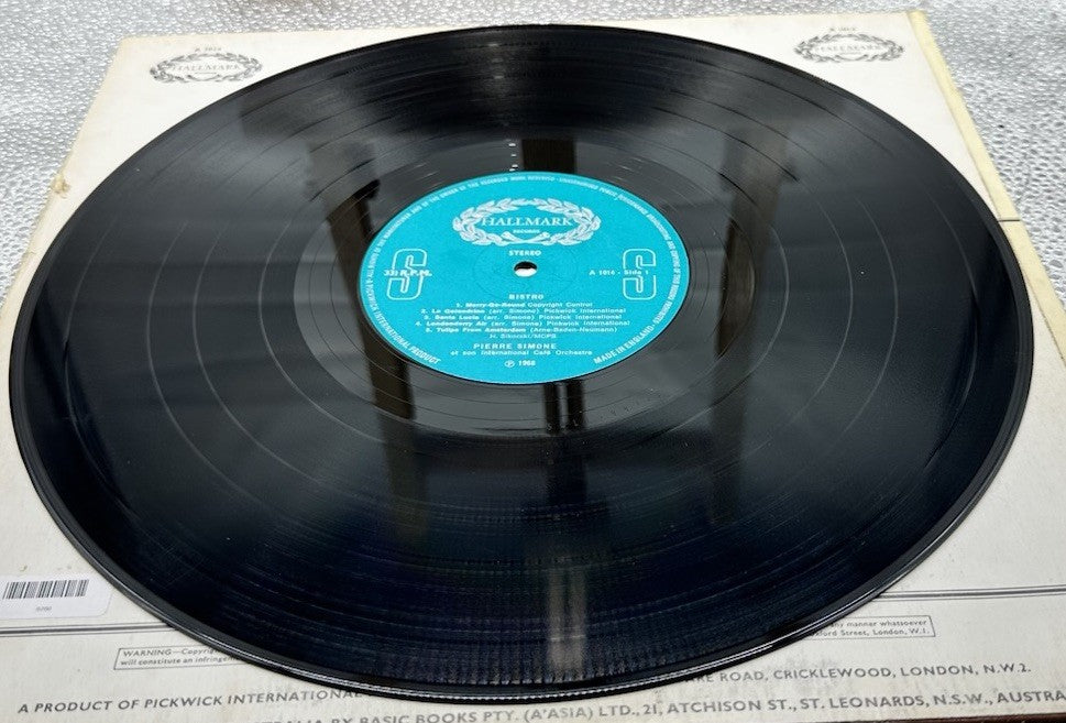 Pierre Simone Et Son International Cafe Orchestre – Bistro! Record In GC 6766
