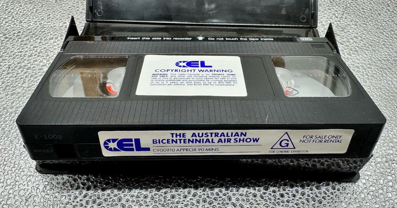 The Australian Bicentennial Air Show VHS Tape In Good Condition 8938