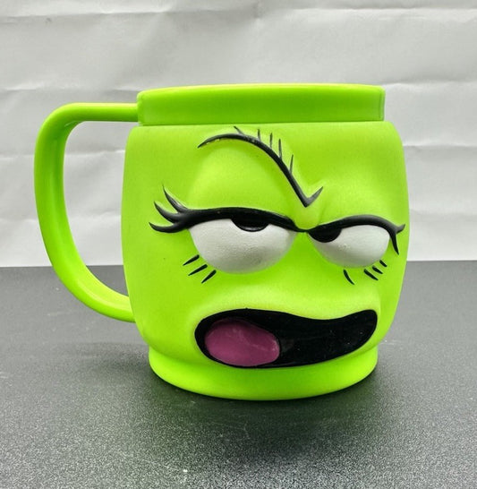 Hungry Jacks Face Off Green Mug Yeah Right! 1997 Collectable Cup 8641/8639