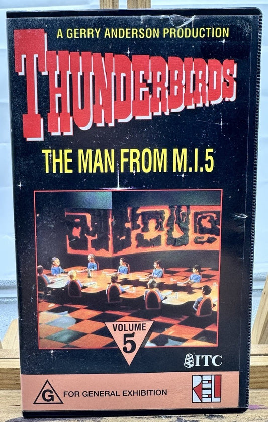 Thunderbirds The Man From M.I.5 Volume 5 VHS Tape In Good Condition 8910