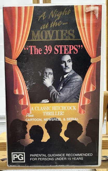 The 39 Steps Double Tape VHS Tape Damaged Case In Good Condition 8921
