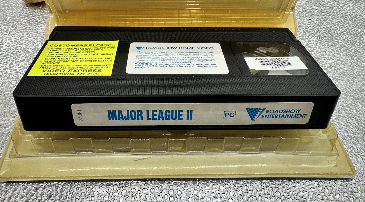 Major League 2 EX-Rental VHS Tape In OK Condition 8876