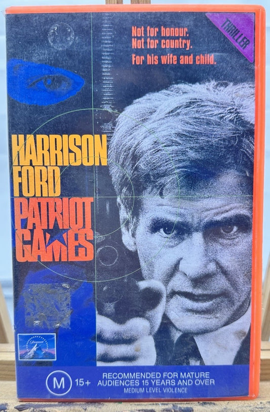 Patriot Games : Harrison Ford EX-Rental VHS Tape In OK Condition 8903
