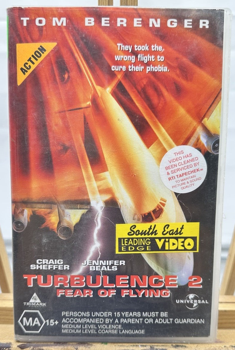 Turbulence 2 Fear Of Flying EX-Rental VHS Tape In OK Condition 8895