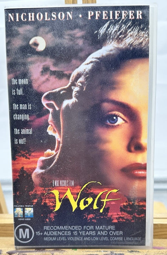 Wolf Movie Jack Nicholson Michelle Pfeiffer VHS Tape In Good Condition 8925