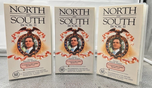 North and South Book II Episodes 1, 2, 3, 4, 5 & 6 VHS Tapes In Good Cond 8974