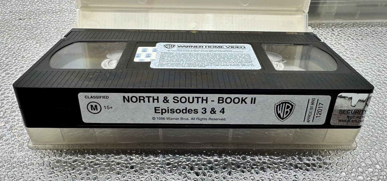 North and South Book II Episodes 1, 2, 3, 4, 5 & 6 VHS Tapes In Good Cond 8974