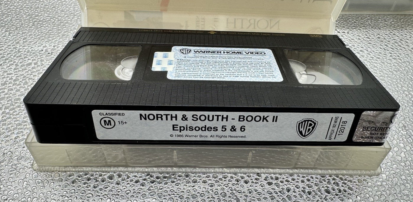 North and South Book II Episodes 1, 2, 3, 4, 5 & 6 VHS Tapes In Good Cond 8974