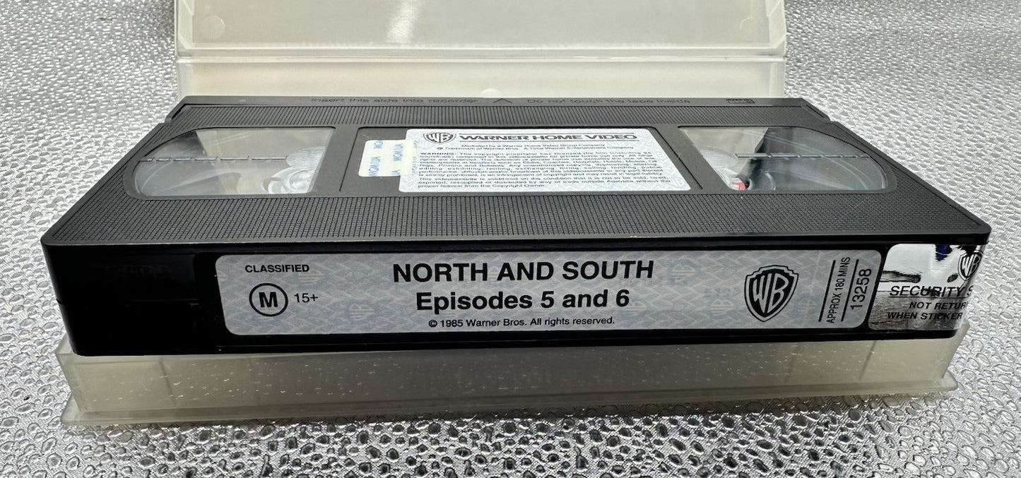 North and South Episodes 1, 2, 3, 4, 5 & 6 VHS Tapes In Good Condition 8970