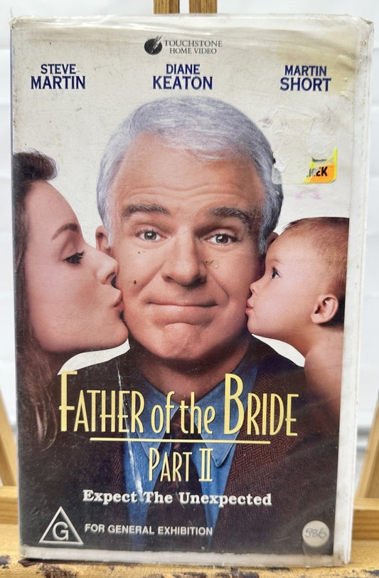 Father of the Bride Part 2, Steve Martin EX-Rental VHS Tape In OK Condition 8893