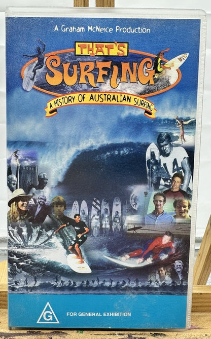 That's Surfing A History Of Australian Surfacing VHS Tape In Good Condition 8960