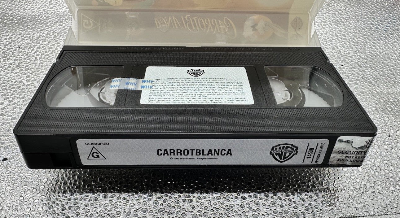 Carrotblanca Warner Brothers VHS Tape In Good Condition 8793