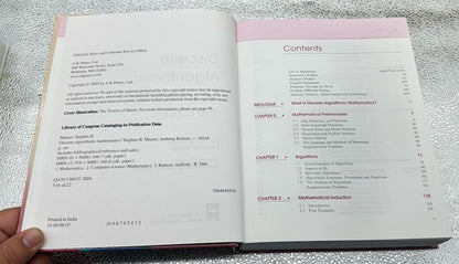 Discrete Algorithmic Mathematics Hardcover Stephen B., Ralston, A Textbook 8740