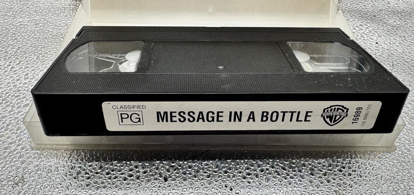 Message In A Bottle EX-Rental VHS Tape In OK Condition Damaged Case 8955