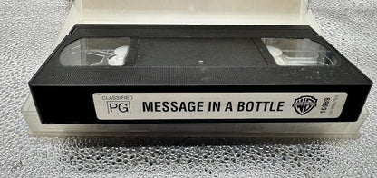Message In A Bottle EX-Rental VHS Tape In OK Condition Damaged Case 8955