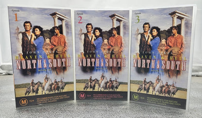 Heaven And Hell North And South Episode 1-2-3 VHS Tapes In Good Condition 8975