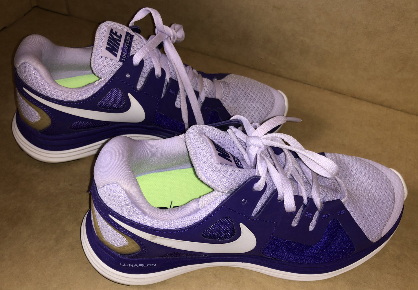 Nike Lunar Flash + NB Running sneakers shoes Purple US 6 UK 3.5 New Without Box