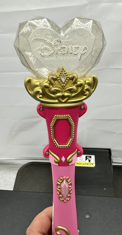 Disney Princess 15" Magical Light Up Wand 2007 Spin Master Aurora, Ariel & Belle