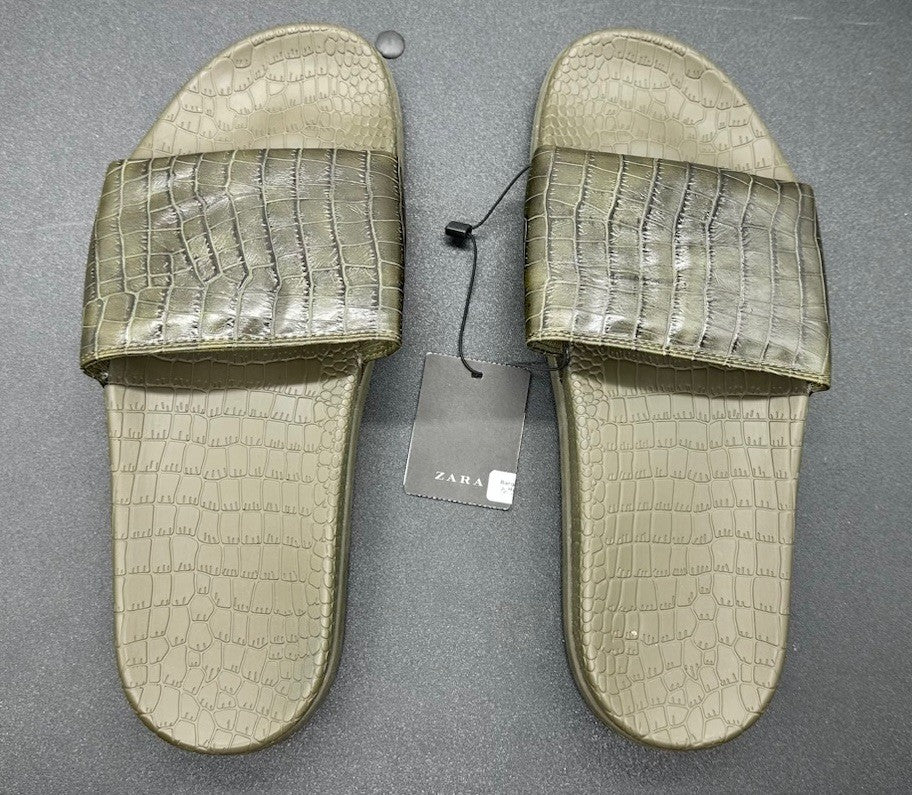 Zara Sandals Green Size 43 New With Tag (9205)