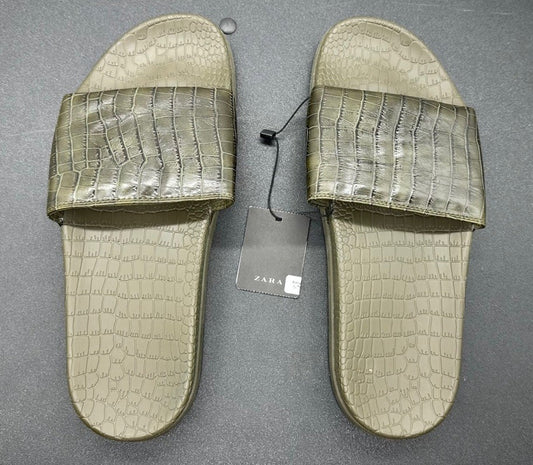 Zara Sandals Green Size 43 New With Tag (9205)
