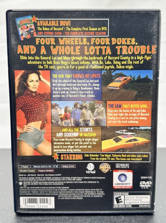 The Dukes Of Hazzard Return Of The General Lee PlayStation 2/PS2 NTSC U/C  9194