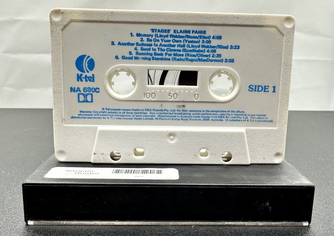 Elaine Paige : Stages Cassette Tape In Good Condition 7675