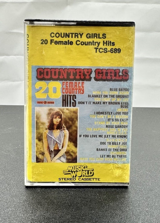 Country Girls 20 Female Country Hits Cassette Tape In Good Condition 8068